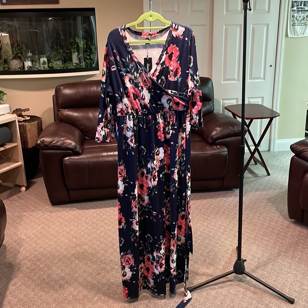 New with tags. Long evening dress.